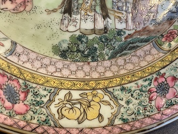 A Chinese famille rose 'Xi Xiang Ji' plate, Yongzheng