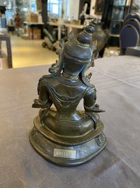 Tara en bronze dor&eacute;, Sino-Tibet, 17/18&egrave;me