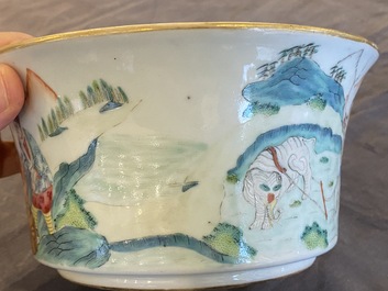 A Chinese famille rose narrative subject bowl, Daoguang mark and of the period