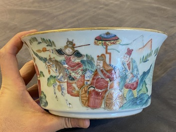 A Chinese famille rose narrative subject bowl, Daoguang mark and of the period