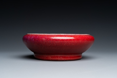 Een Chinese penselenwasser met flamb&eacute;-glazuur, Qing