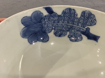 A Chinese blue and white 'Bleu de Hue' bowl from a royal mission for the Vietnamese market, T&acirc;n Sửu  辛丑 mark, dated 1841