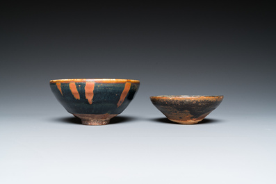 Two Chinese Jizhou bowls, Song or later