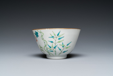 A Chinese famille rose 'balsam pear' bowl, Guangxu mark and of the period