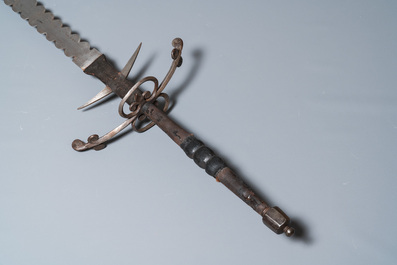 A large two-handed 'Flamberge' sword, Germany, 2nd half 16th C.