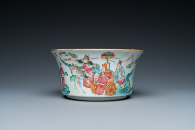 Bol en porcelaine de Chine famille rose &agrave; sujet narratif, marque et &eacute;poque de Daoguang