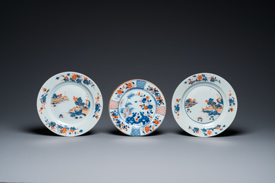 Dertien Chinese Imari-stijl borden, Qianlong