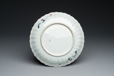A Chinese famille verte armorial 'provinces' dish with the arms of Luxemburg, Kangxi/Yongzheng