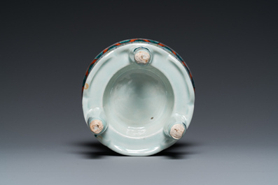 A Chinese doucai tripod censer, Chenghua mark, 19/20th C.