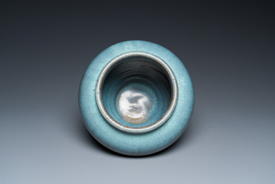 A Chinese ruyao type-glazed vase, probably Qianlong