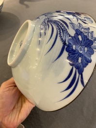 Bol en porcelaine de Chine 'Bleu de Hue' pour le Vietnam, marque Ngoạn ngọc 玩玉, 19&egrave;me