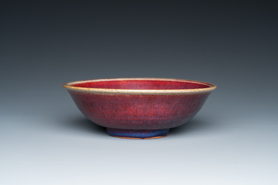 A Chinese flamb&eacute;-glazed bowl, Qing