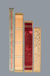 Een collectie textiel deels met goud- en zilverdraad geborduurd, West-Europa, 17e eeuw en later