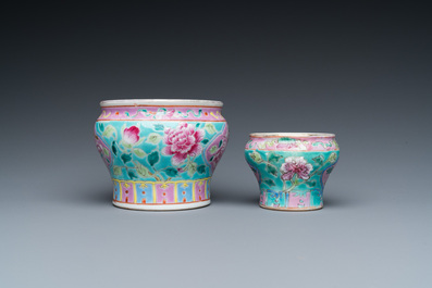 Two Chinese famille rose bowls for the Straits or Peranakan market, 19th C.