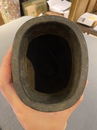 A Chinese bronze 'hu' vase, Song/Yuan