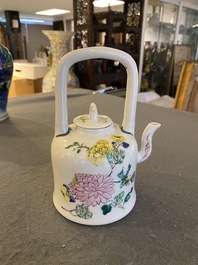 A Chinese famille rose teapot and cover, Yongzheng mark and of the period