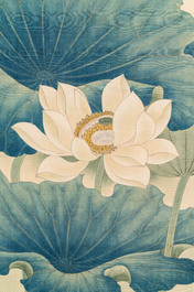 Chen Peiqiu 陳佩秋 (1922-2020): 'Mandarin ducks in a lotus pond', ink and colour on silk, dated 1961