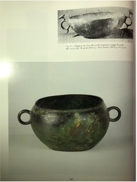 Three Chinese elliptical bronze cups, Eastern Zhou and Han