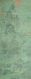 Follower of Li Cheng 李成 (919-967): 'Mountainous landscape with pine trees', ink on silk