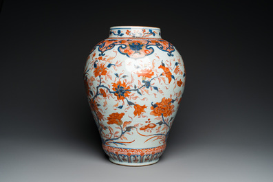 Vase en porcelaine de Chine de style Imari, Kangxi/Yongzheng