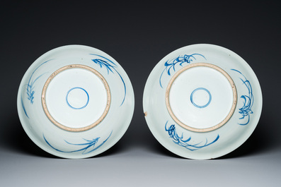 An extensive collection of mostly blue and white Chinese porcelain, Kangxi and later