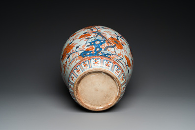Vase en porcelaine de Chine de style Imari, Kangxi/Yongzheng