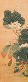 Miao Jiahui 繆嘉慧 (1831-1901): Quatre rouleaux aux oiseaux et fleurs, encre et couleurs sur soie