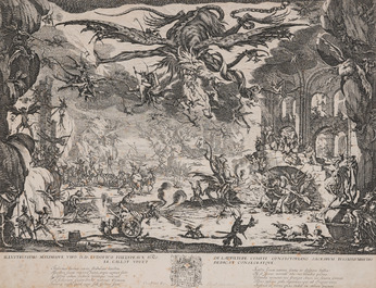 Jacques Callot (1592&ndash;1635): 'The temptation of Saint Anthony', engraving on paper, ca. 1635