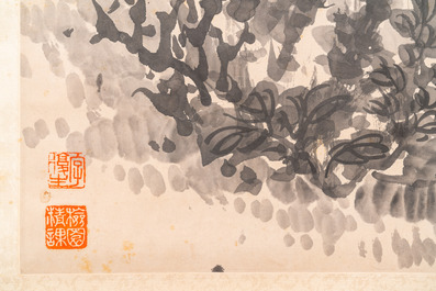 Tan Sitong 譚嗣同 (1865-1898): &lsquo;Chrysanth&egrave;mes&rsquo;, encre sur papier, dat&eacute; septembre 1896