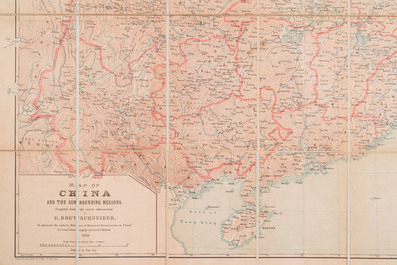 Emil Bretschneider (1833 &ndash; 1901): Map of China and the surrounding regions, second edition, Edward Stanford Ltd., London, 1900