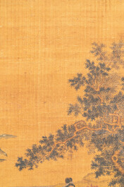 Ecole chinoise: 'Rassemblement musical &eacute;l&eacute;gant', encre et couleurs sur soie, probablement Ming