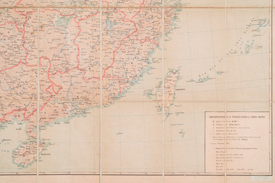 Emil Bretschneider (1833 &ndash; 1901): Map of China and the surrounding regions, second edition, Edward Stanford Ltd., Londres, 1900