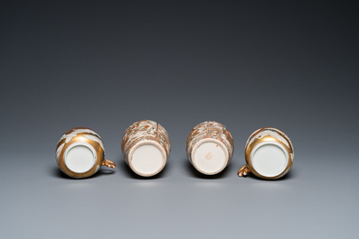Une collection de porcelaines de Satsuma et Kutani et un vase en &eacute;maux cloisonn&eacute;s, Japon, Meiji, 19&egrave;me