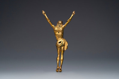 An Italian gilt bronze corpus, 18th C.