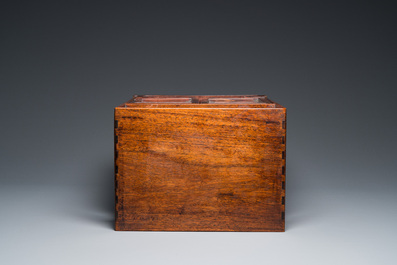 A small Chinese huali wood cabinet, Qing