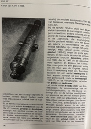 Canon anglais de calibre 80 mm en bronze monogramm&eacute; CR pour Charles II d'Angleterre (1630-1685), dat&eacute; 1665