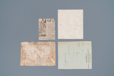 Eight anatomical subject engravings and four other engravings, 16/18th C.