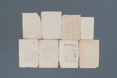 Eight anatomical subject engravings and four other engravings, 16/18th C.