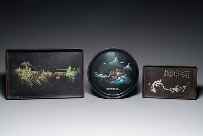 Eleven Chinese Cultural Revolution lacquer wares