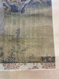 Ecole chinoise: 'Rassemblement musical &eacute;l&eacute;gant', encre et couleurs sur soie, probablement Ming