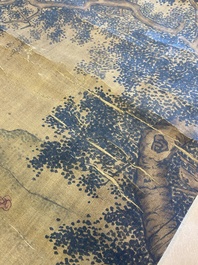 Ecole chinoise: 'Rassemblement musical &eacute;l&eacute;gant', encre et couleurs sur soie, probablement Ming