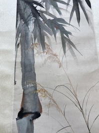 Follower of Xu Beihong 徐悲鴻 (1895-1953): 'Bamboo', ink and colour on paper, dated 1931