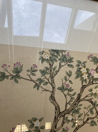 Suiveur de Lang Shining 郞世寧 (1688-1766): 'Levrette chinoise', encre et couleurs sur soie, 20&egrave;me