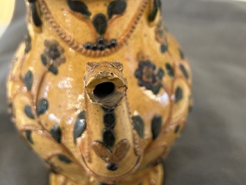 A Flemish pottery ewer and cover, Torhout, 18th C.