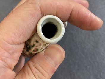 Nine Chinese porcelain snuff bottles, 19/20th C.