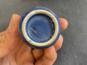 Nine Chinese porcelain snuff bottles, 19/20th C.