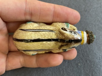 Nine Chinese porcelain snuff bottles, 19/20th C.