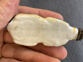 Nine Chinese porcelain snuff bottles, 19/20th C.