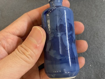 Nine Chinese porcelain snuff bottles, 19/20th C.