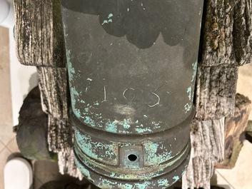 A pair of Italian bronze cannons, Venice, 17/18th C.